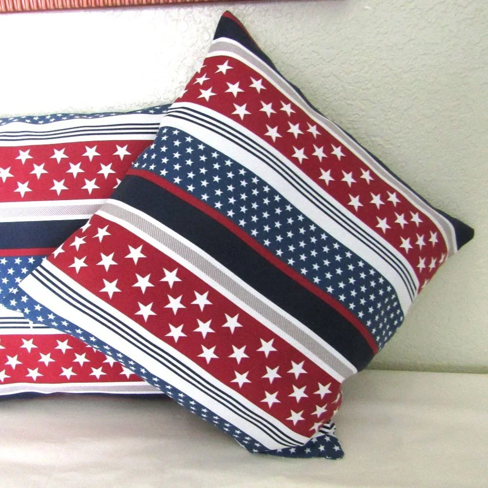 Patio Pillow Case Sofa Throw Cushion Cover 4th Of July Pillow case